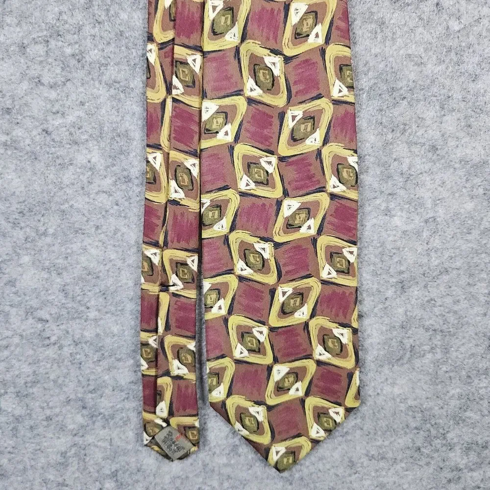 Robert Talbott‎ Studio For The Oxford Shop Silk Neck Tie Geometric 58x3.5 Inches